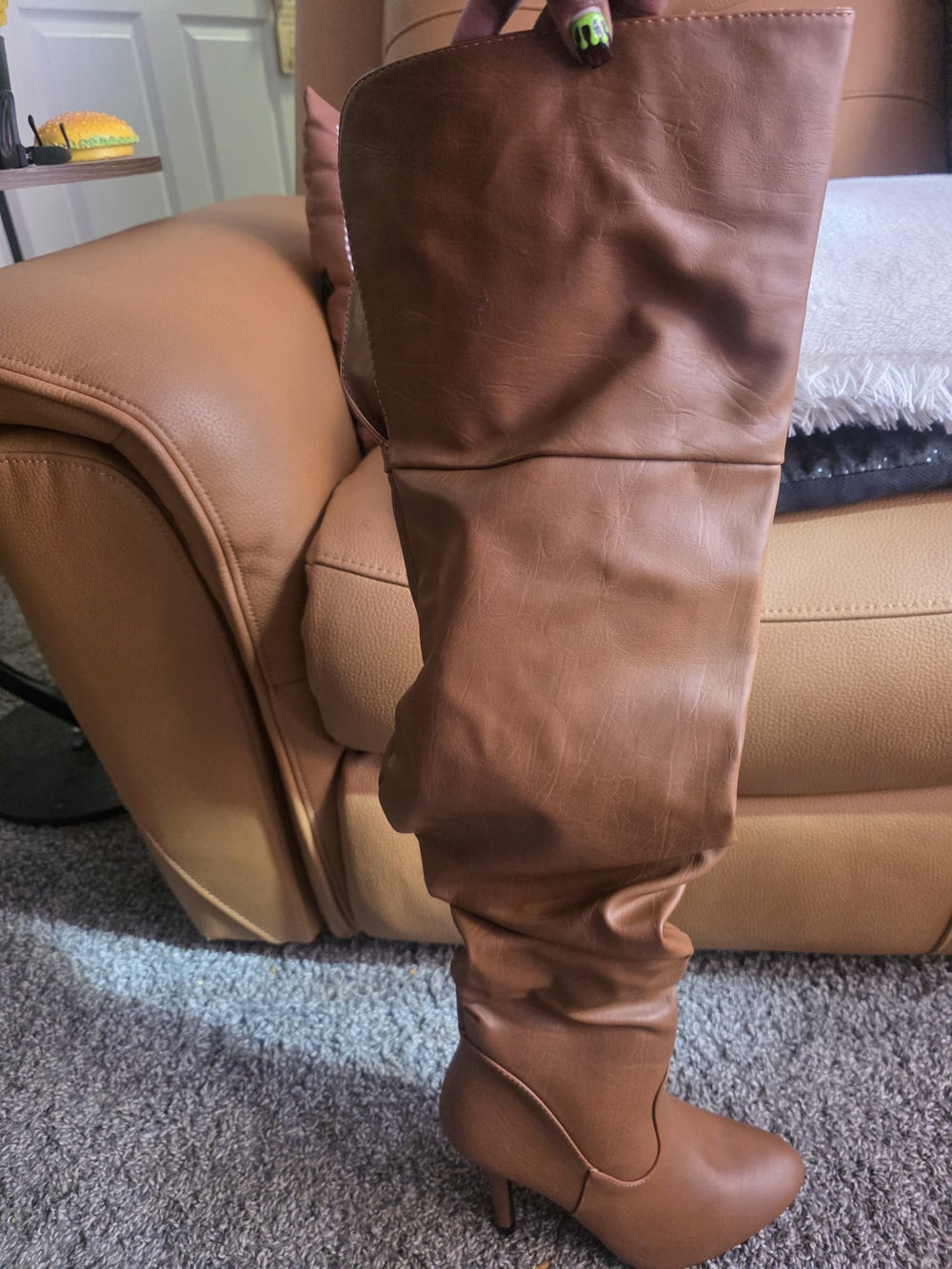 Women’s Brown High Heel Over-the-Knee Boots